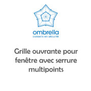 Grille ouvrante fenêtre multipoints